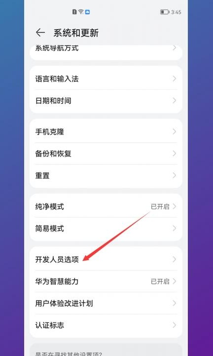 华为手机的开发者选项不见了第5步